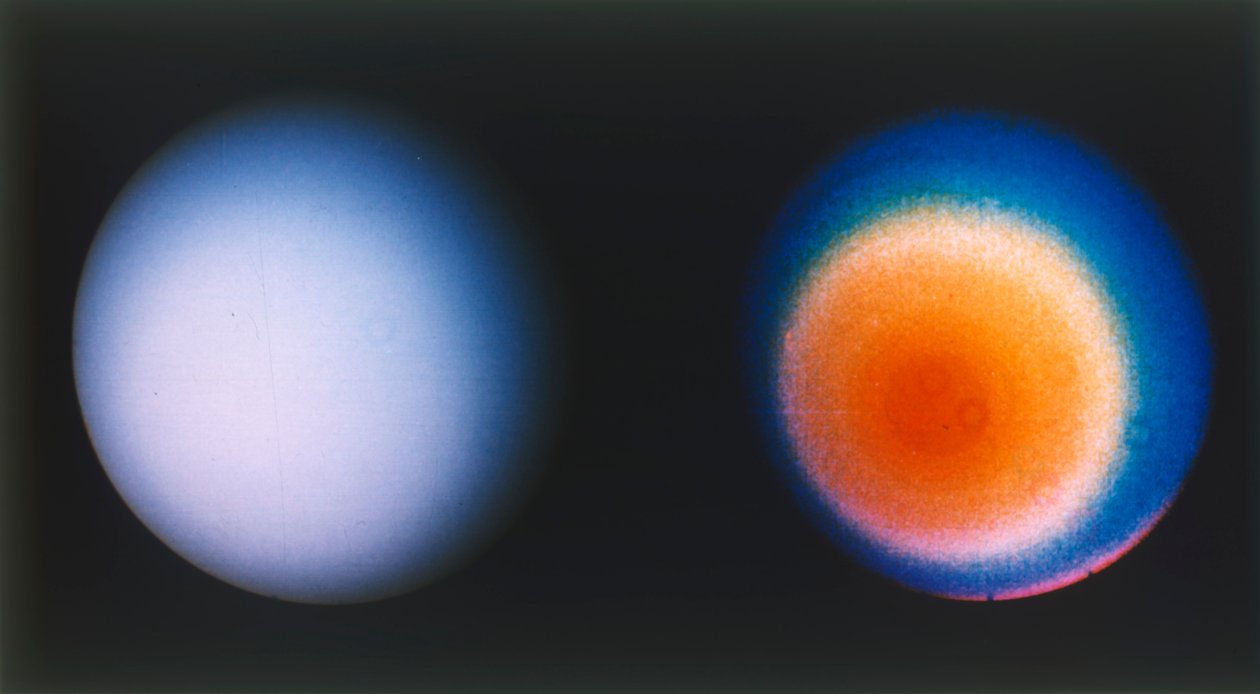 Uranus från rymdfarkosten Voyager 2, c1980-talet. av NASA Images