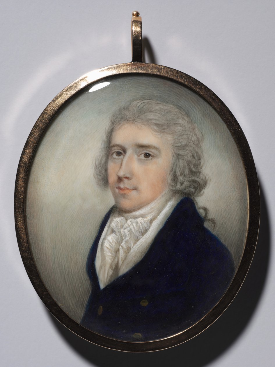 Porträtt av en man, ca. 1795-1800. av N*** Freese