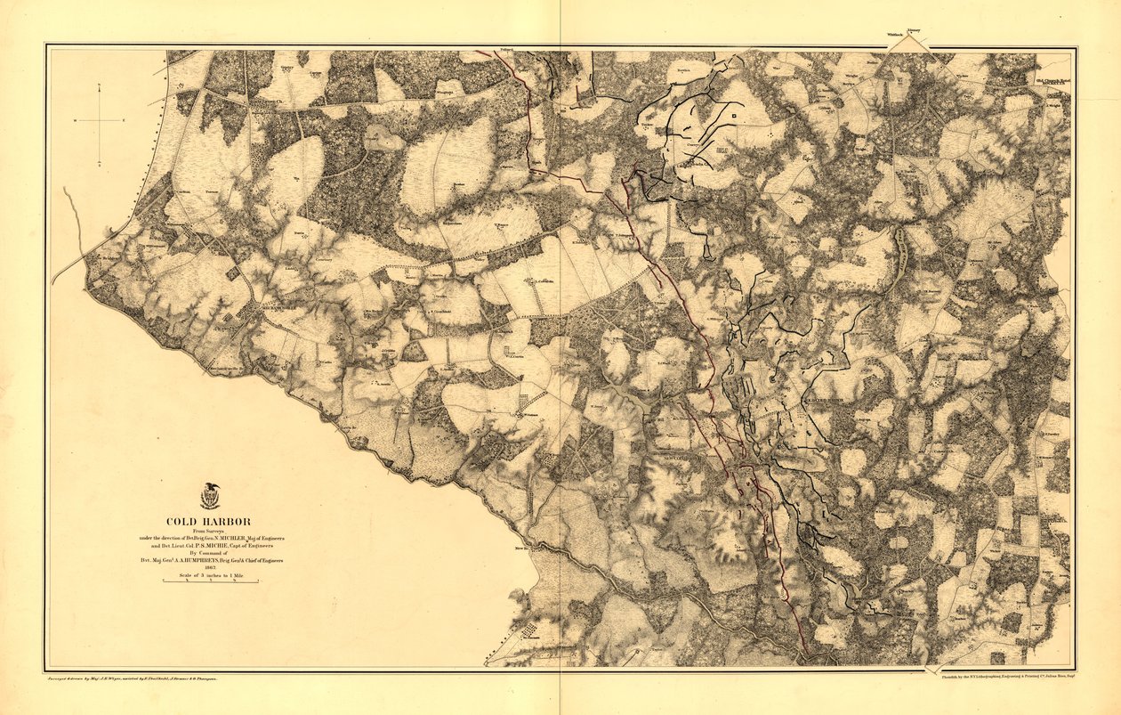 Kalla hamnen. [1-3 juni 1864] av N. Michler