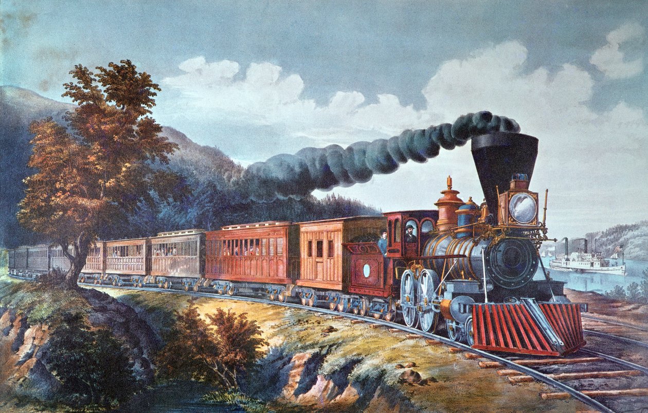 American Express tåg av Currier and Ives