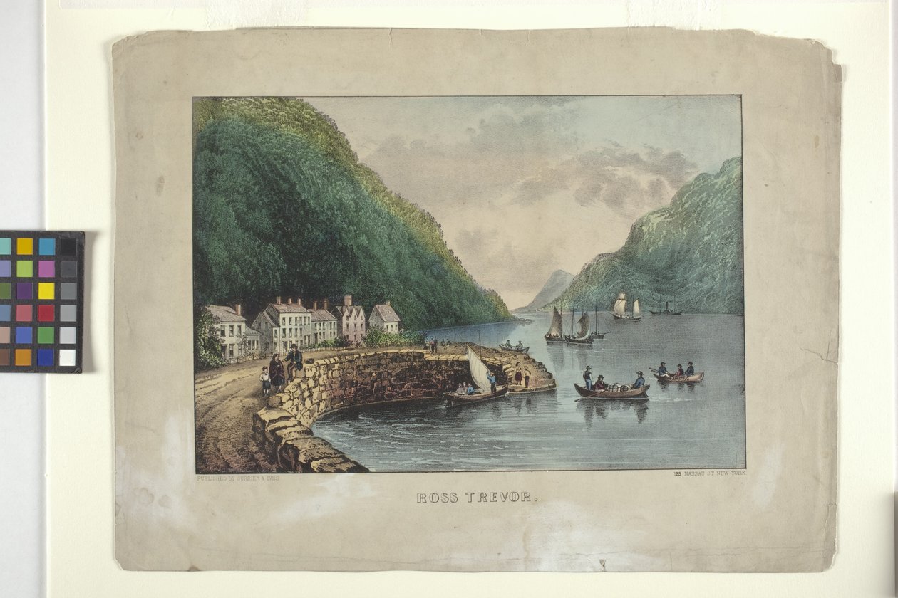 Ross Trevor (handfärgad litografi) av N. and Ives J.M. (1824-95) Currier