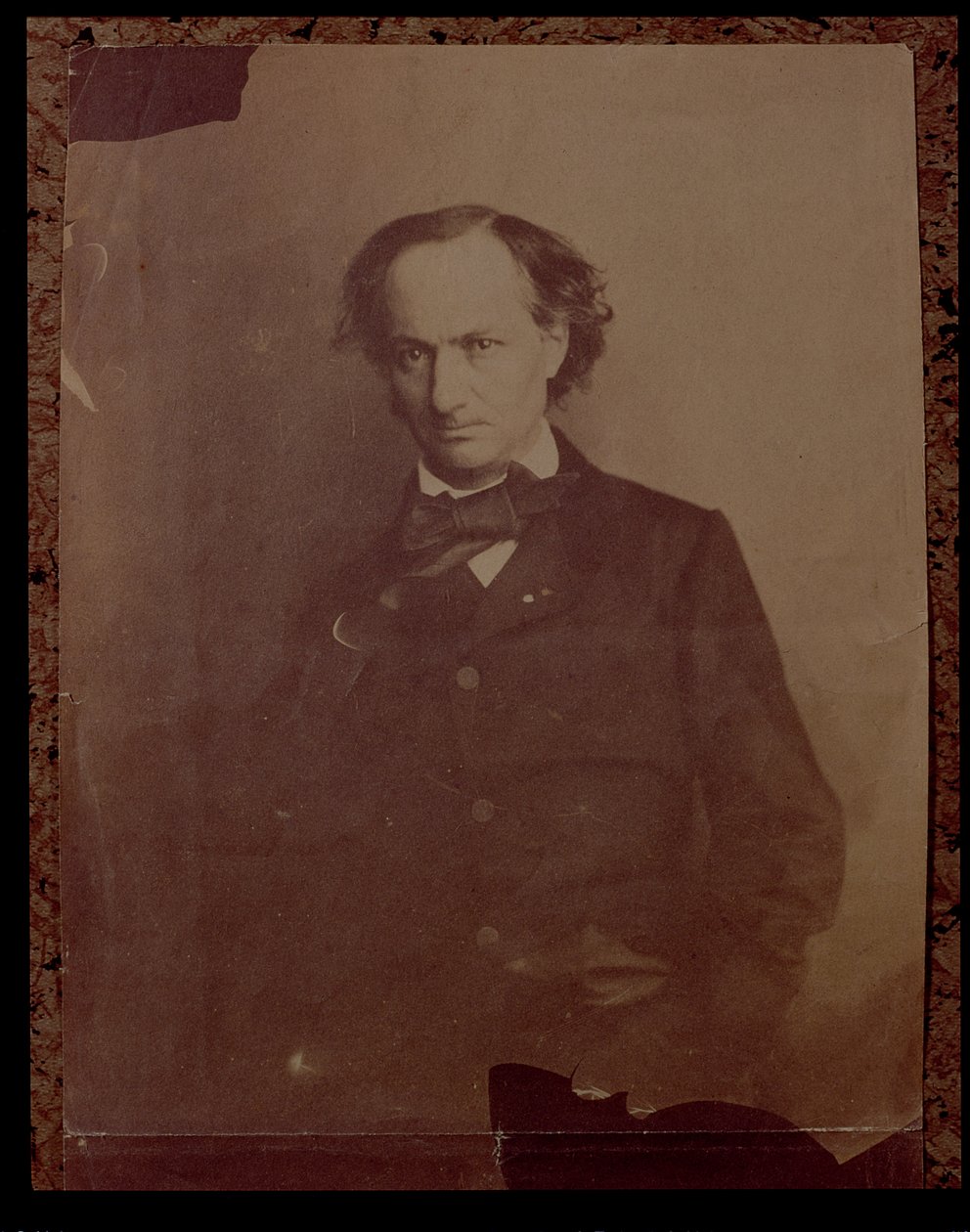 Charles Baudelaire (1820-1867), fransk poet, porträttfotografi av Nadar