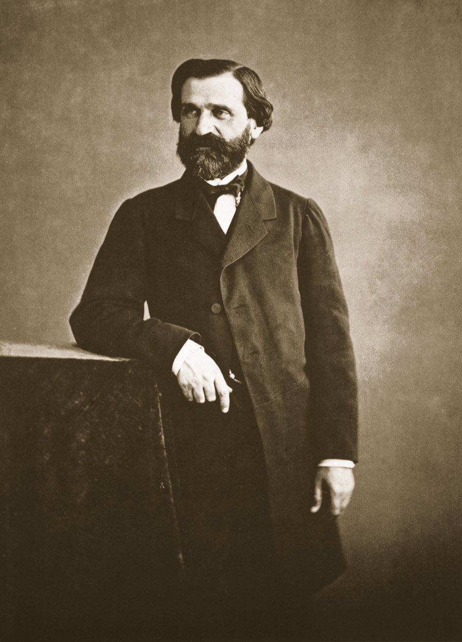 Giuseppe Verdi, 1860 (fotogravyr) av Nadar