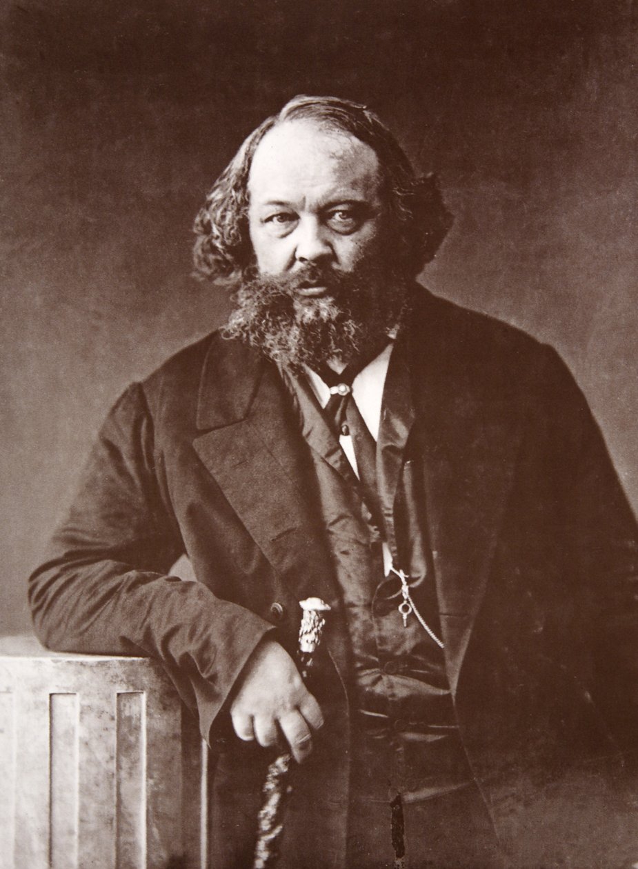 Mikhail Alexandrovitch Bakounine, ca 1865 (fotogravyr) av Nadar