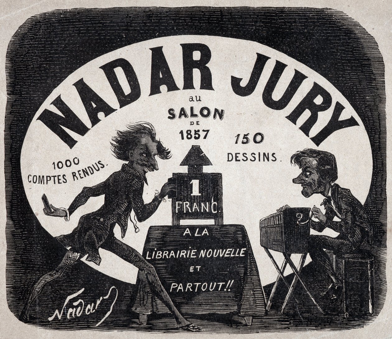 Albumet "Nadar-juryn vid 1857 års salong". av Nadar