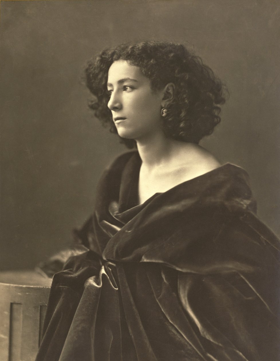 Sarah Bernhardt (1844-1924) fransk skådespelerska, foto av Gaspard-Felix Tournachon aka Nadar av Nadar