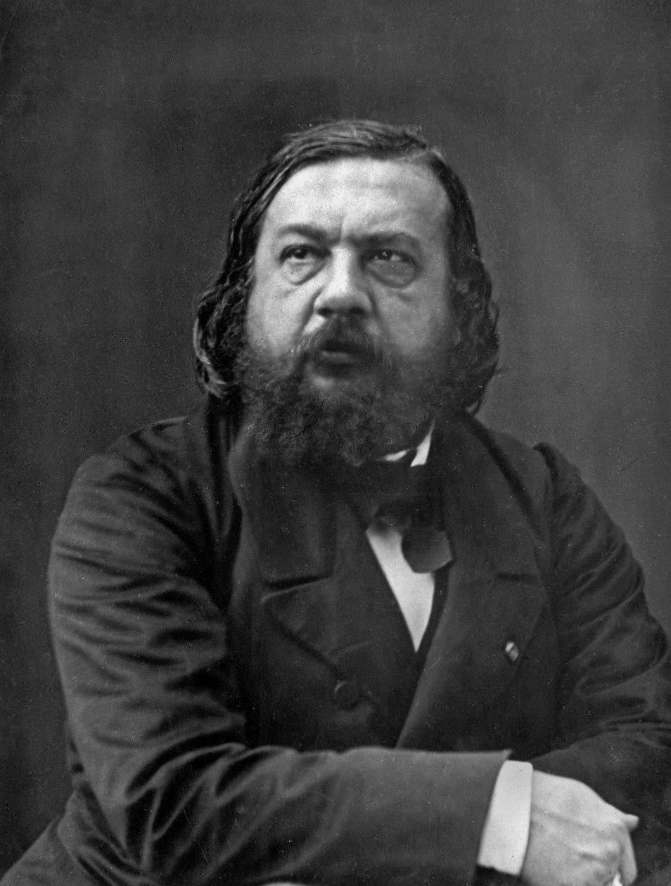 Theophile Gautier (1811-1872) fransk poet, romanförfattare, dramatisk författare och kritiker här 1856 bild av Felix Nadar hämtad från Disderi Album (n.16 sida 3) av Nadar