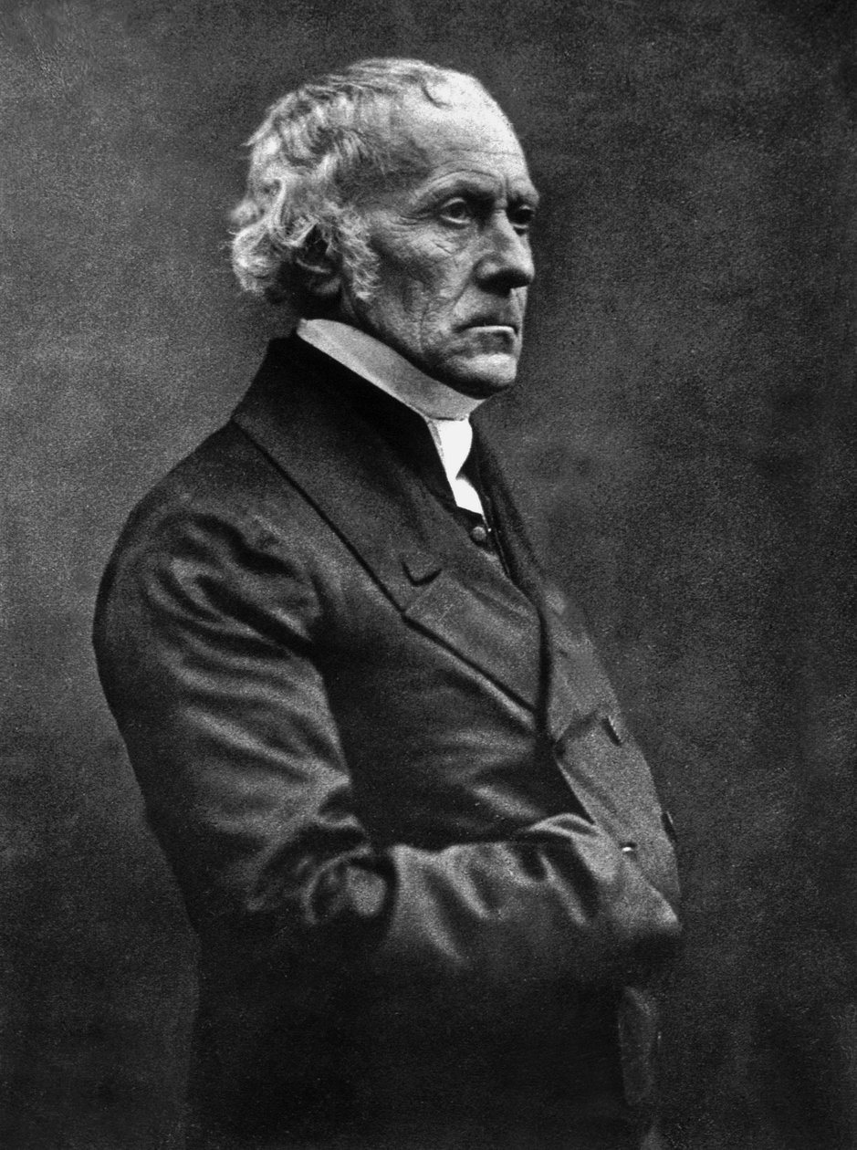 Francois Guizot (1787-1874) fransk historiker och politiker, bild av Nadar, april 1850 av Nadar