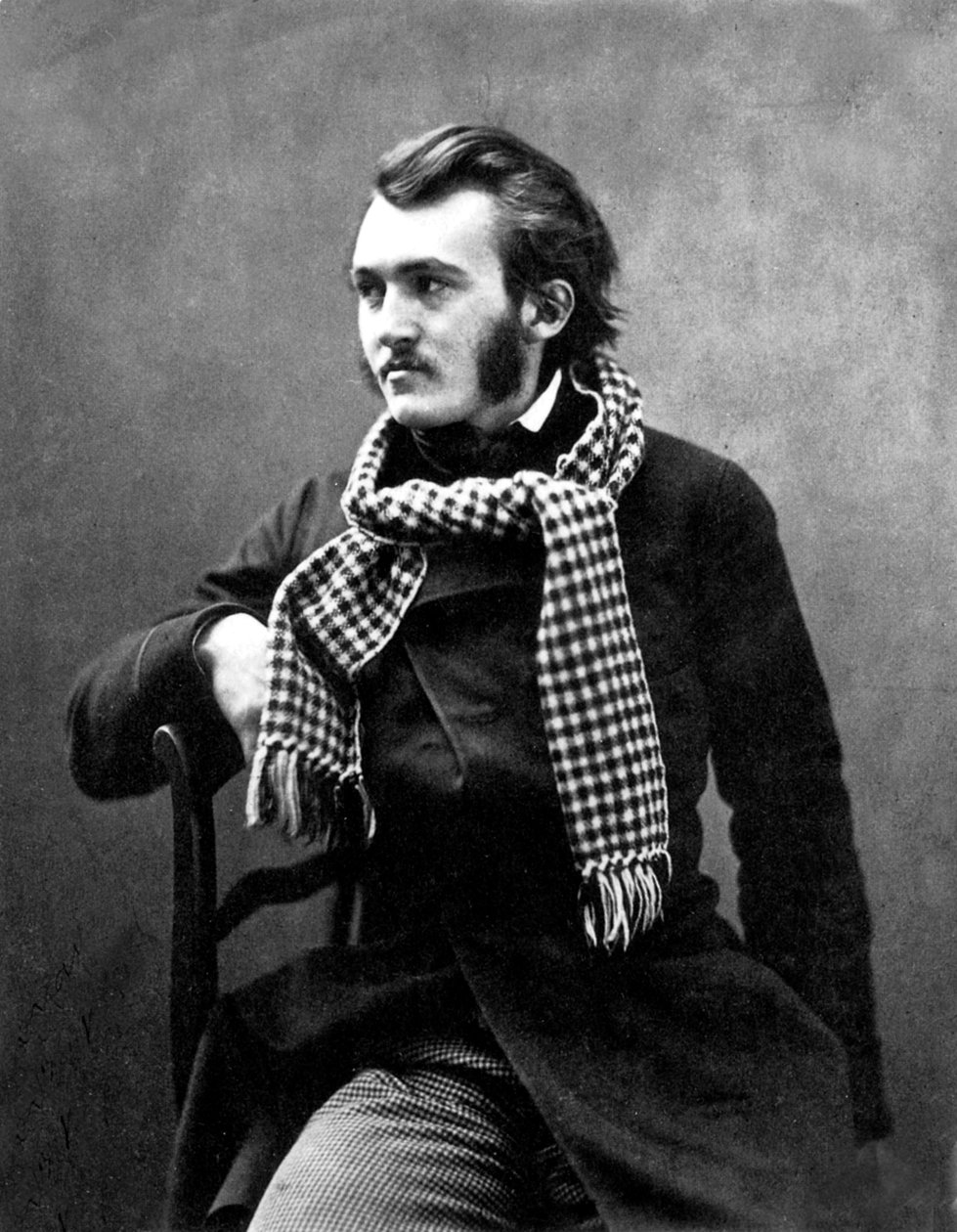 Franske gravören Gustave Dore (1832-1883) fotograferad av Nadar av Nadar