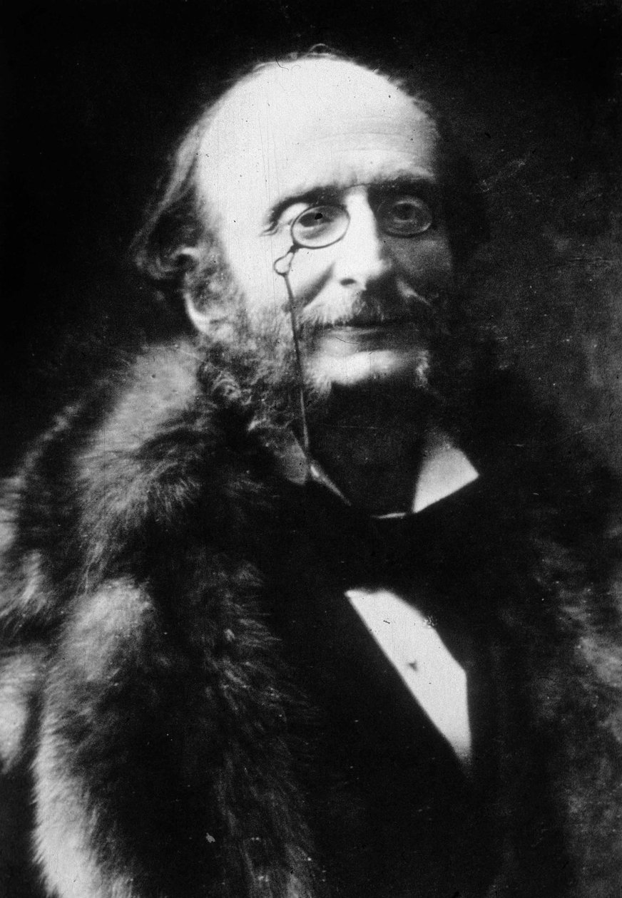 Jacques Offenbach (1819-1880) fransk kompositör (s/v foto) av Nadar