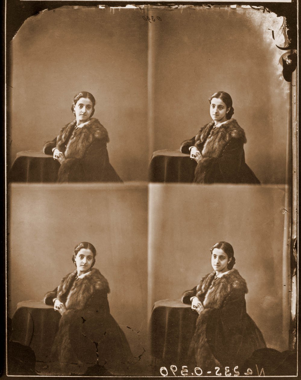 Porträtt av Adelina Patti, sopran 1853-1919 (foto) av Nadar