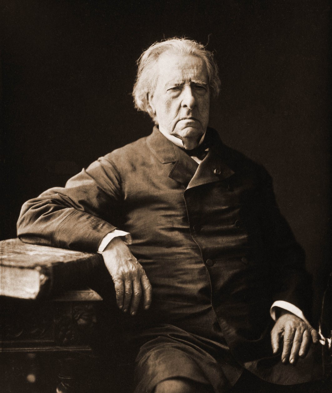 Porträtt av baron Taylor, filantrop 1789-1879 (foto) av Nadar