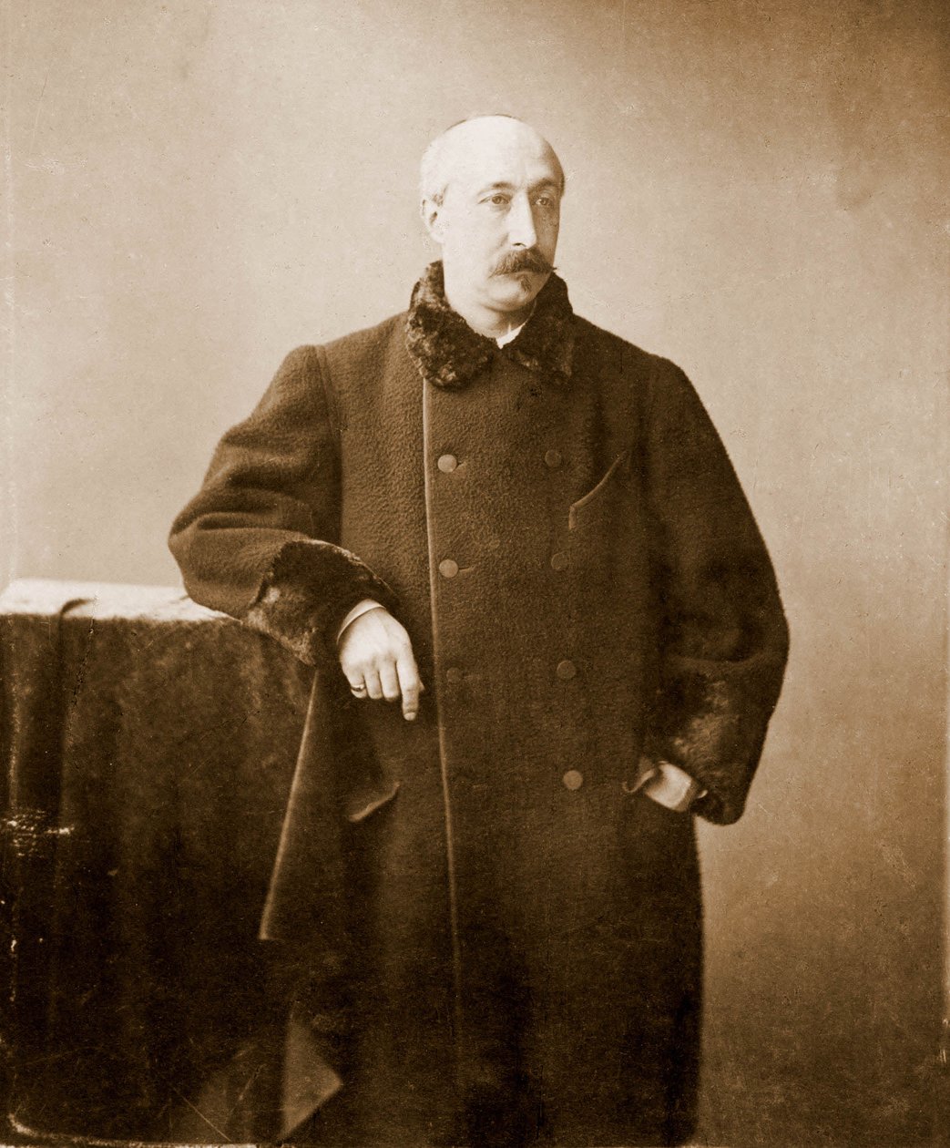 Porträtt av Ernest Feydeau, poet, romanförfattare 1821-1873 (far till Georges Feydeau) (foto) av Nadar