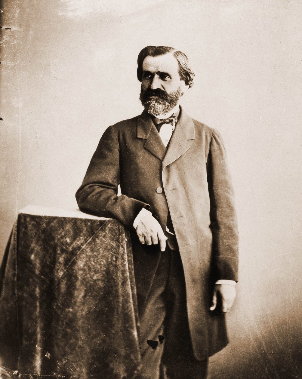 Porträtt av Giuseppe Verdi, musiker 1813-1901 (foto) av Nadar