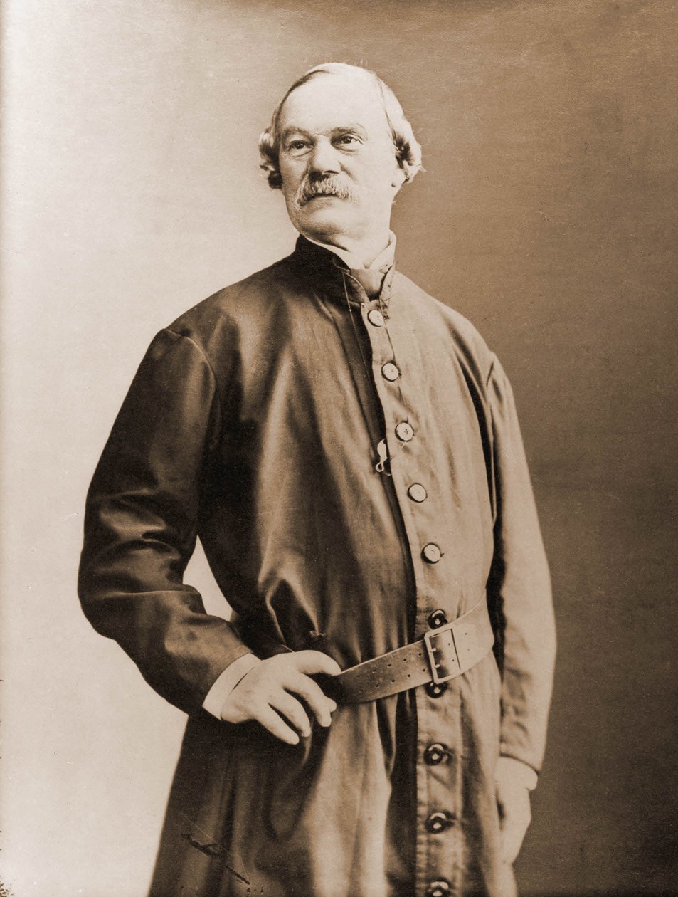 Porträtt av Joseph Lemercier, tryckare-litograf 1803-? (Foto) av Nadar