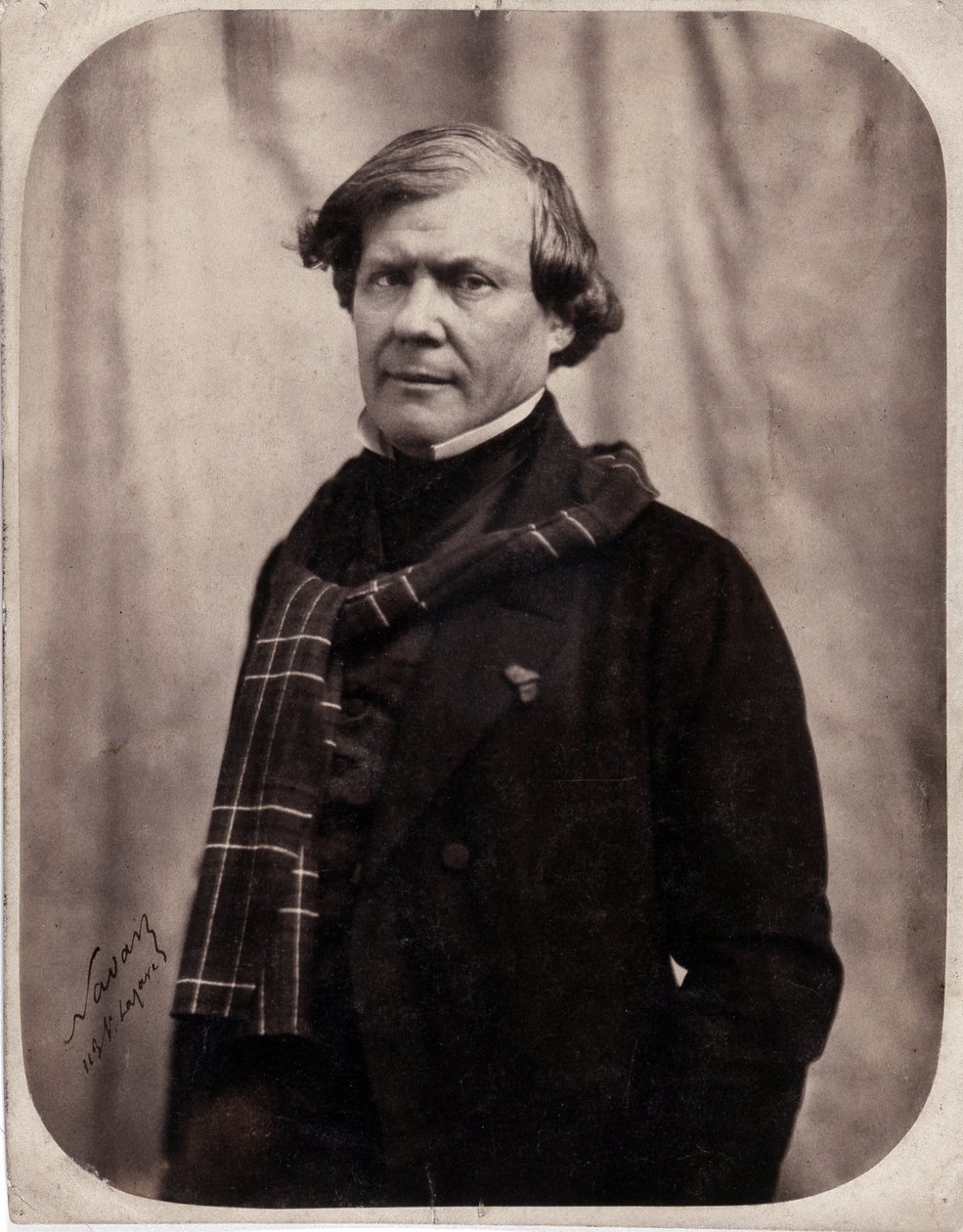 Porträtt av Paul Lacroix sa P.L. Jacob bibliofil (1806-1884) av Nadar