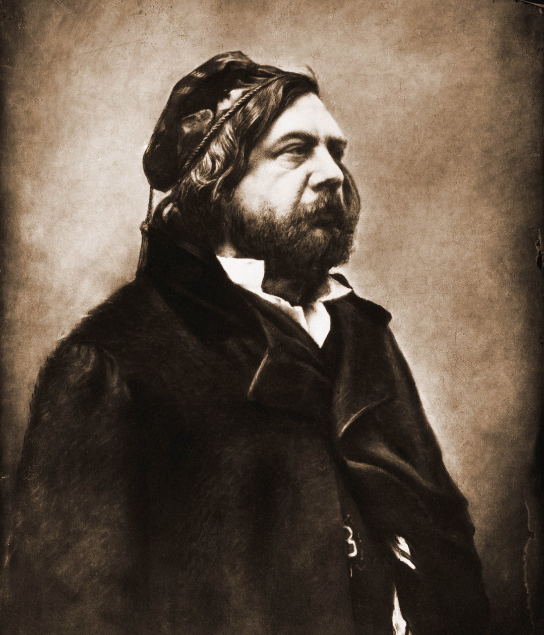 Porträtt av Theophile Gautier, poet 1811-1872 (foto) av Nadar
