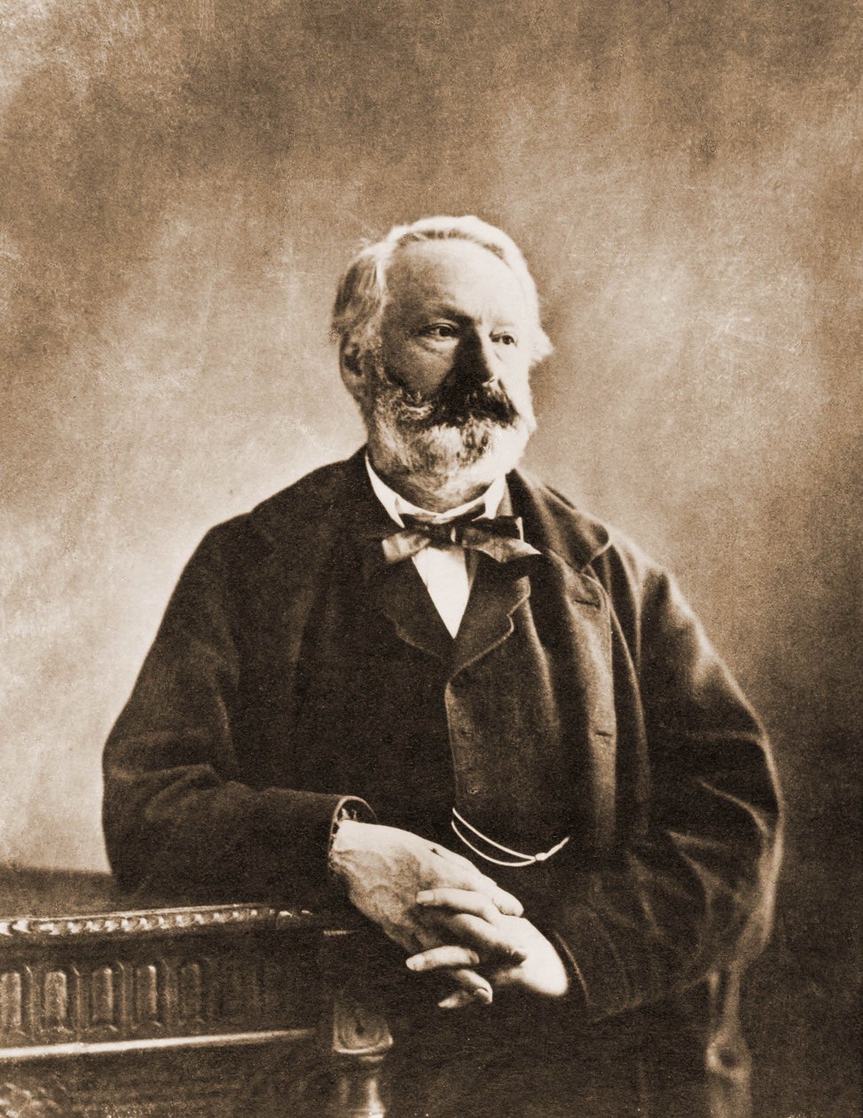 Porträtt av Victor Hugo, poet och författare 1802-1855 (foto) av Nadar