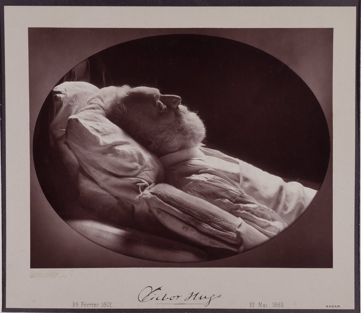 Victor Hugo på sin dödsbädd, 22 maj av Nadar