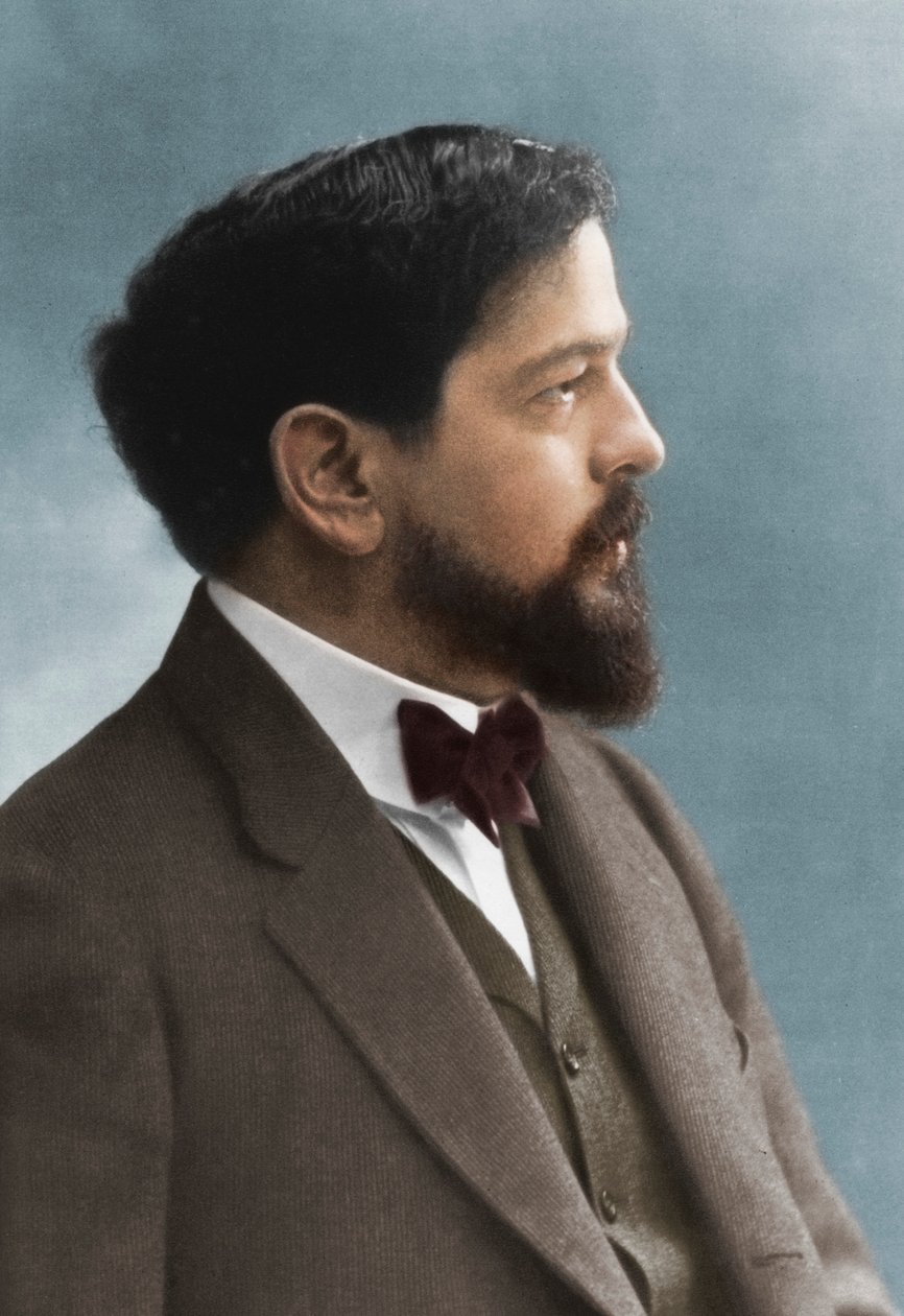 Claude Debussy 1862-1918, fransk kompositör av Nadar