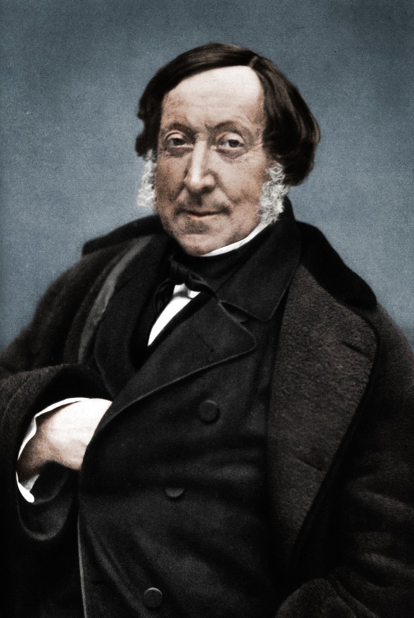 Gioachino Rossini 1792-1868, italiensk kompositör av Nadar