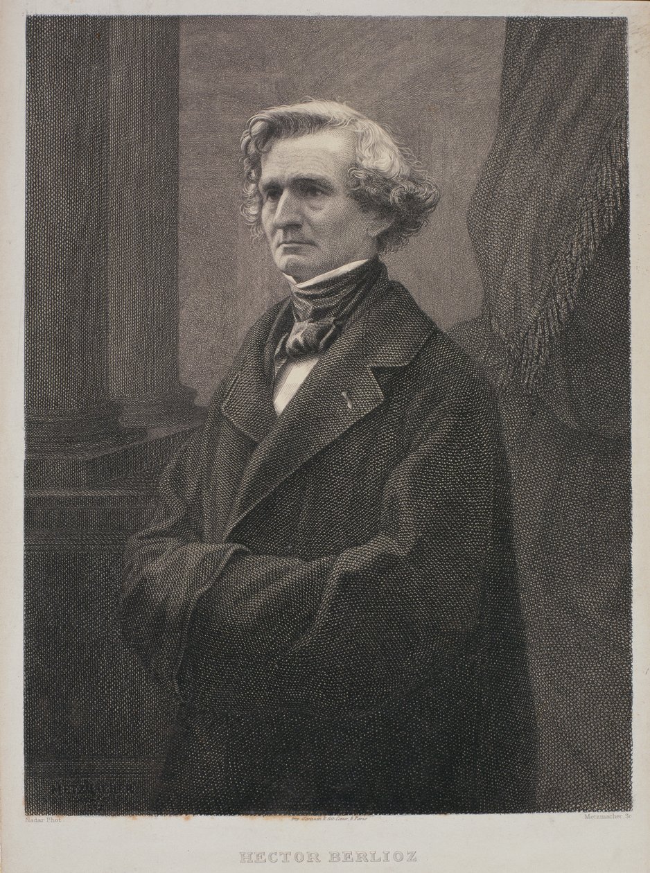 Hector Berlioz (1803-69) graverad av Metzmacher av Nadar