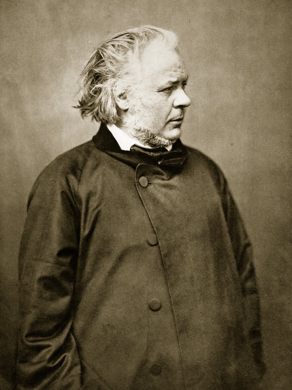 Honore Daumier (sepiafoto) av Nadar