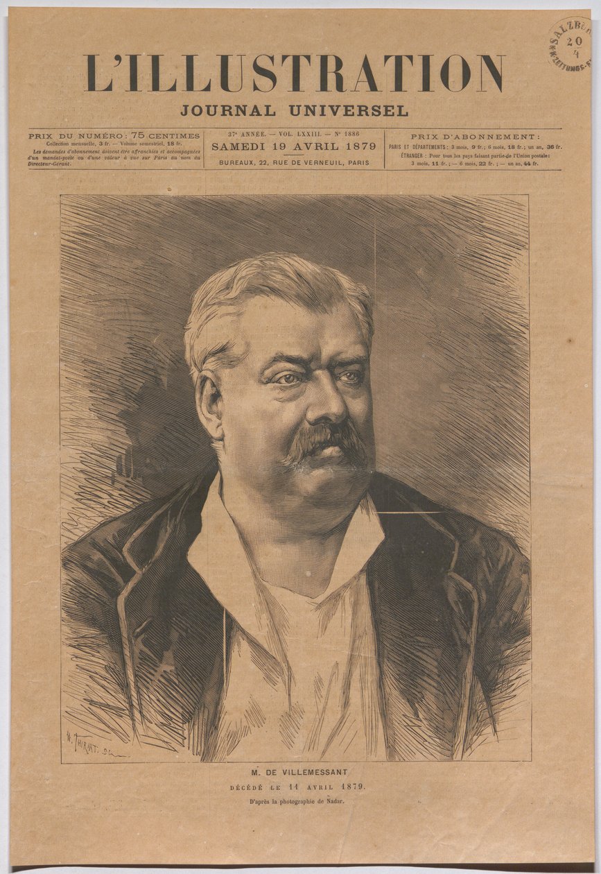 Herr de Villemessant, avliden den 11 april 1879. av Nadar