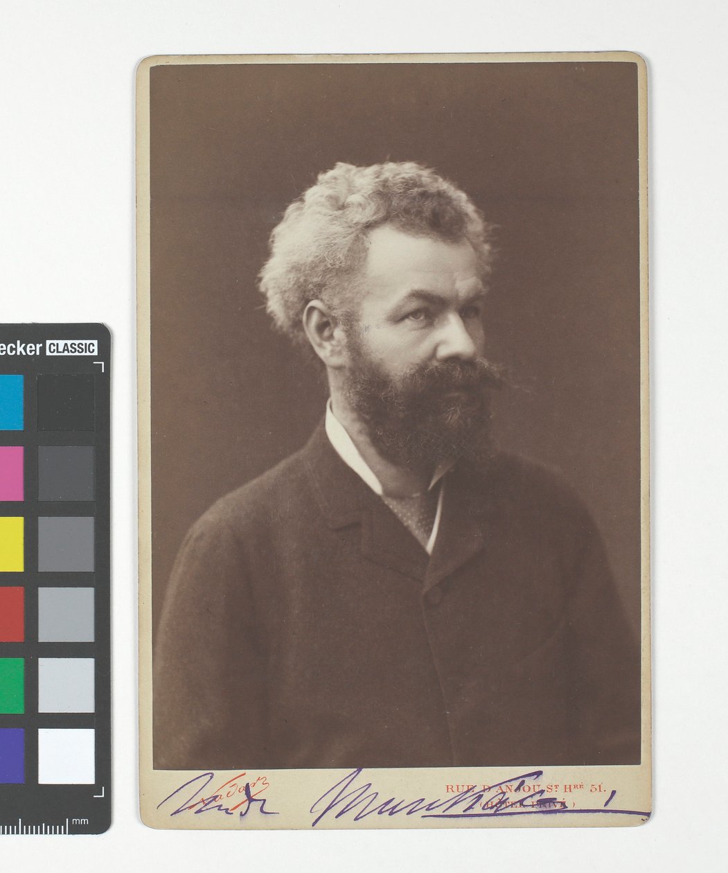 Mihály von Munkácsy (eg. Michael Leo Lieb, 1844–1900), målare (signerad) av Nadar