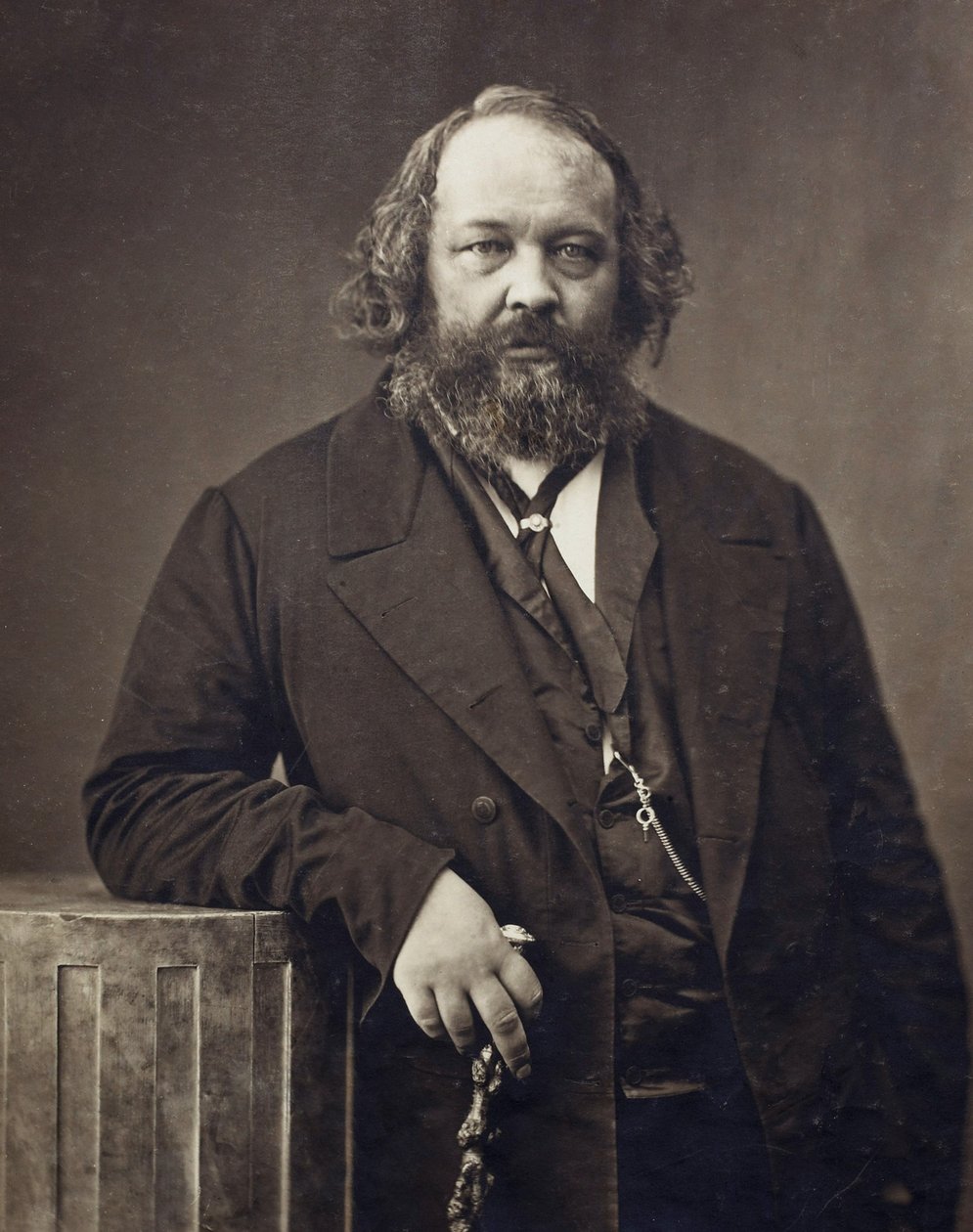 Porträtt av Mikhail Alexandrovich Bakunin 1814-1876, ca 1860 av Nadar