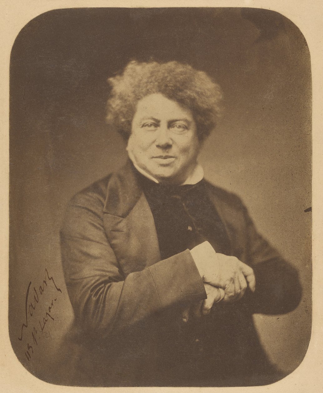 Alexander Dumas [far] (1802-1870) / Alexandre Dumas av Nadar [Gaspard Félix Tournachon]