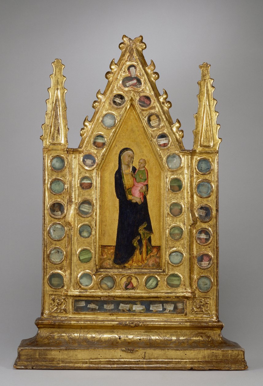 Reliquary Tabernacle med Jungfru och barn av Naddo Ceccarelli