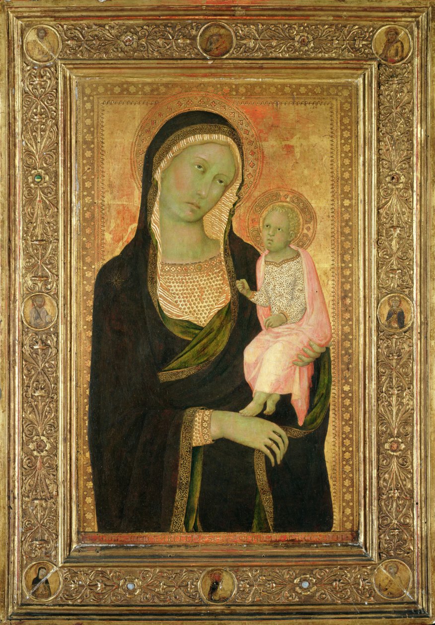 Madonnan och barnet av Naddo Ceccarelli