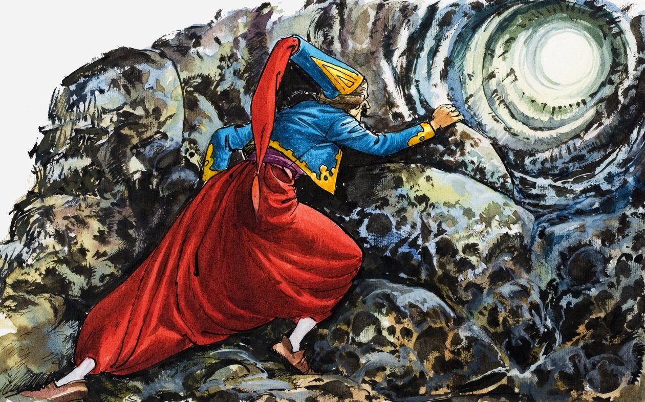 Baron Münchhausens underbara äventyr (gouache på papper) av Nadir Quinto