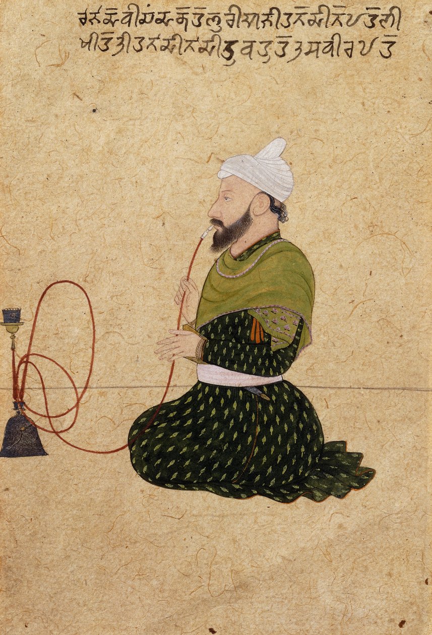 Porträtt av Raja Devi Chand av Kahlur av Nainsukh