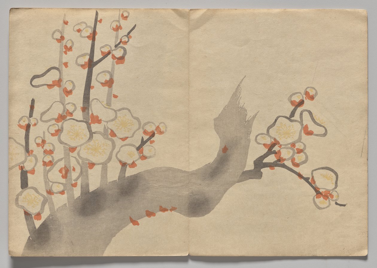 Scen från The Kōrin Picture Book (volym 2) av Nakamura Hochu