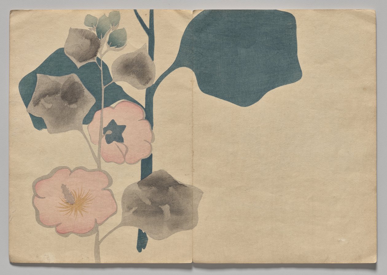 Scen från The Kōrin Picture Book (volym 2) av Nakamura Hochu
