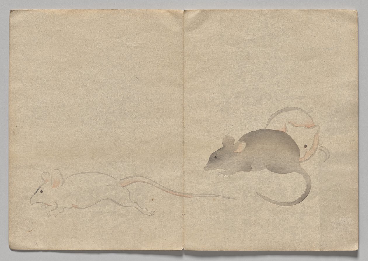 Scen från The Kōrin Picture Book (volym 2) av Nakamura Hochu