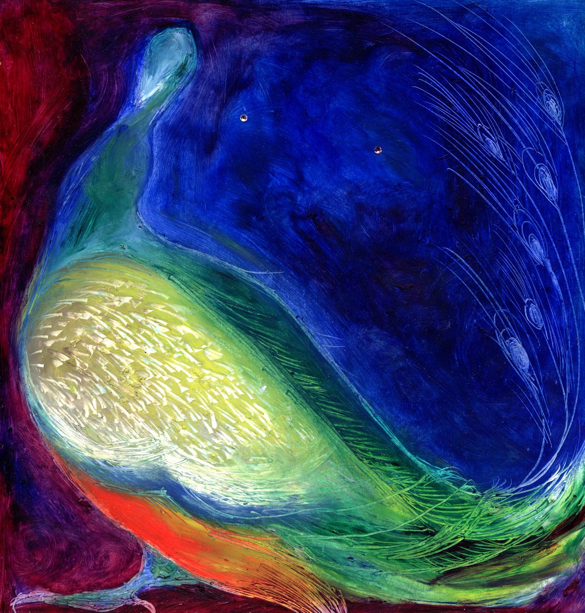 Starlight, 2012, (olja och diamant på kartong) av Nancy Moniz Charalambous