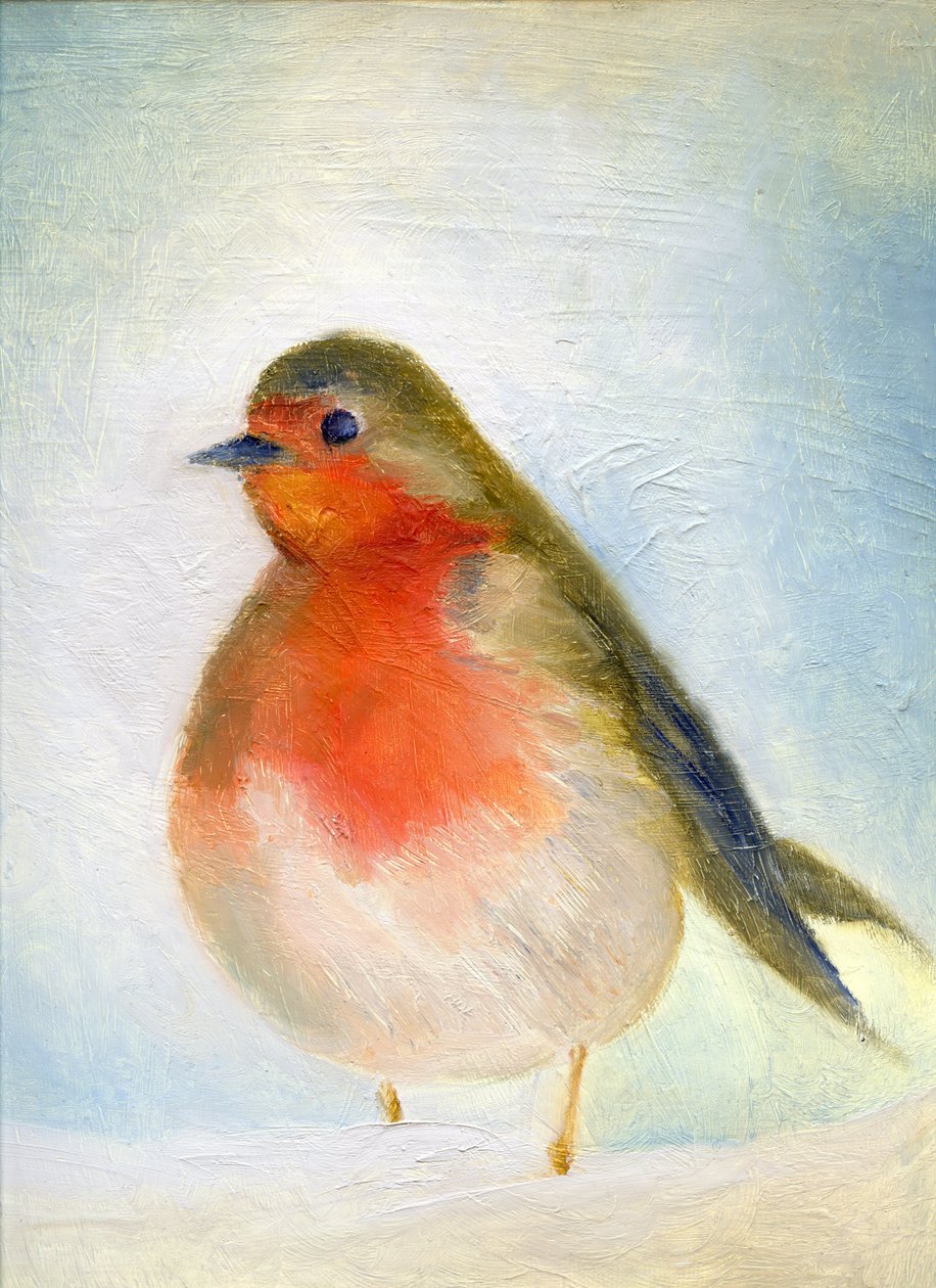 Wintry, 2011, (olja på dukskiva) av Nancy Moniz Charalambous
