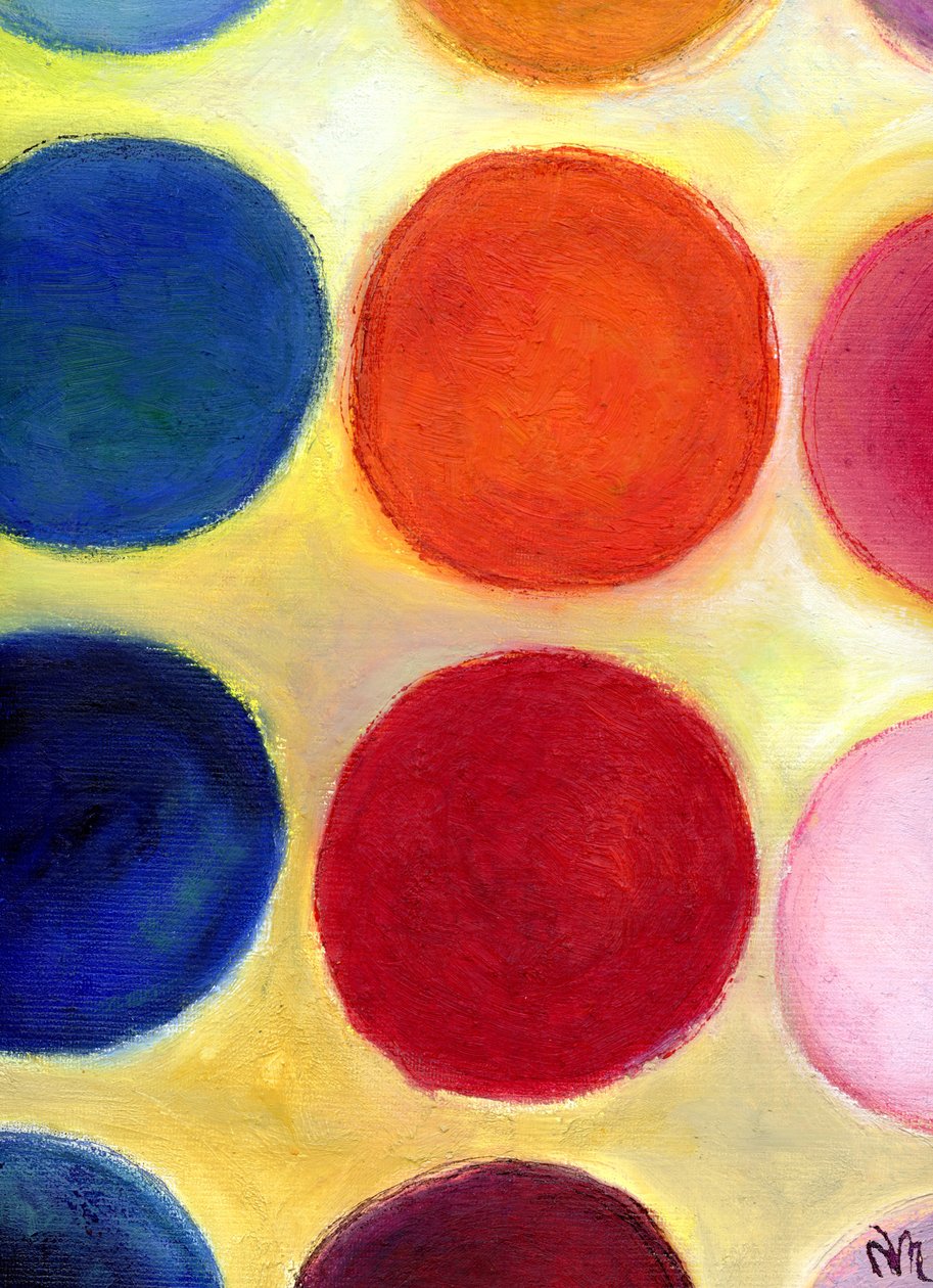 The Happy Dots 5, 2014, av Nancy Moniz Charalambous