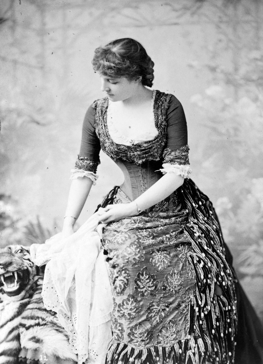 Porträtt av Lillie Langtry, ca 1882 av Napoleon Sarony