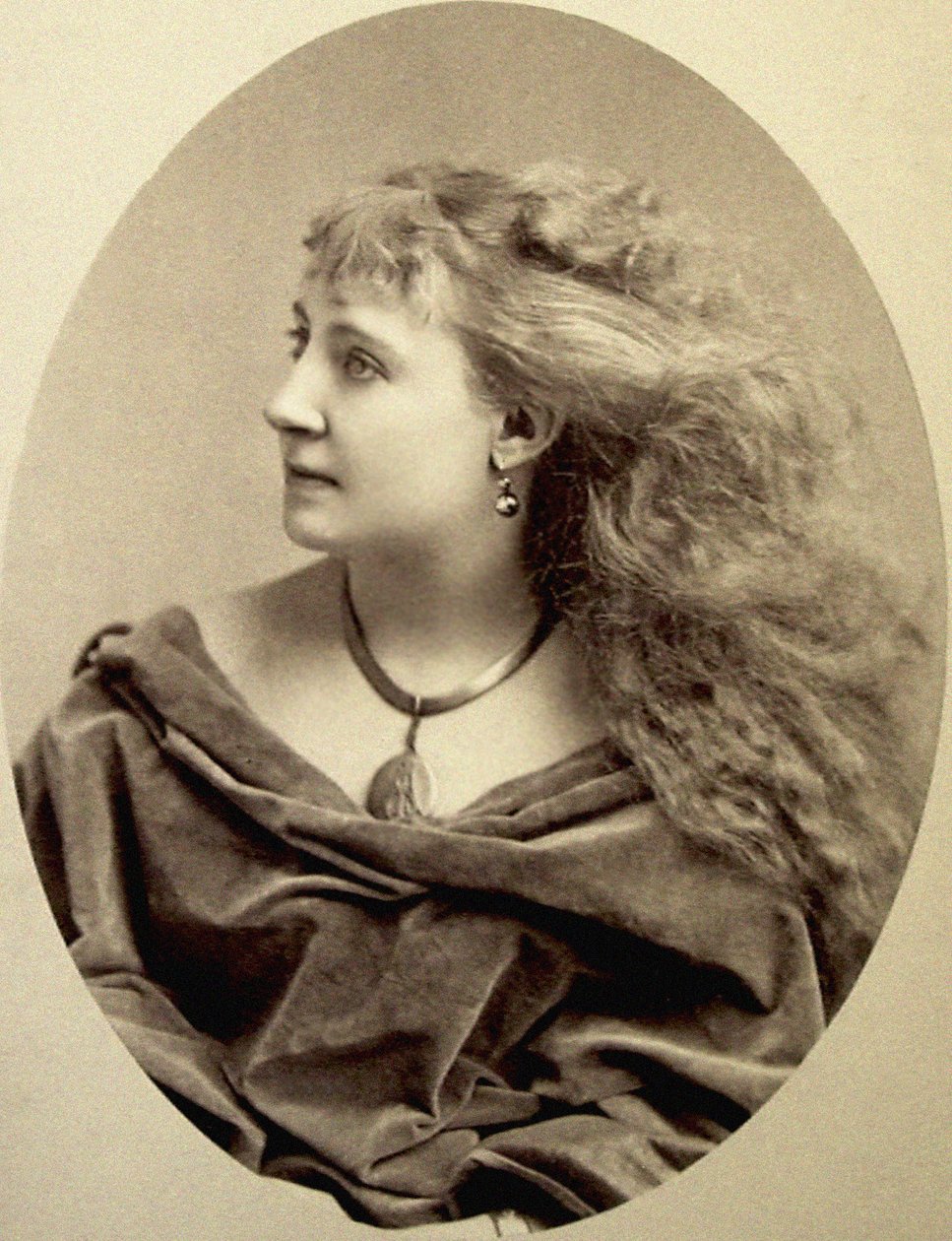 Porträtt av Lydia Thompson, ca 1865 av Napoleon Sarony