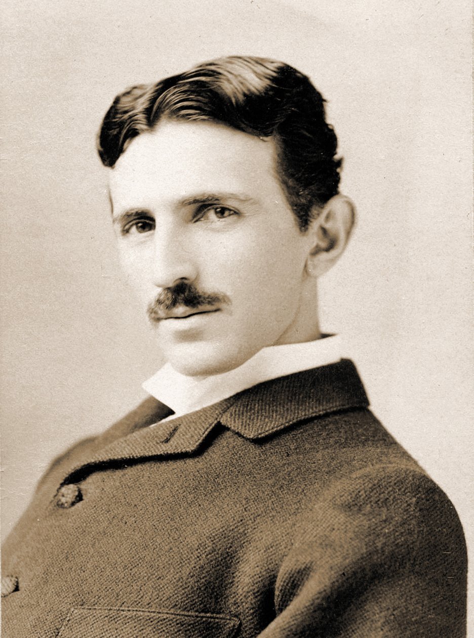 Porträtt av Nikola Tesla, 1890 av Napoleon Sarony