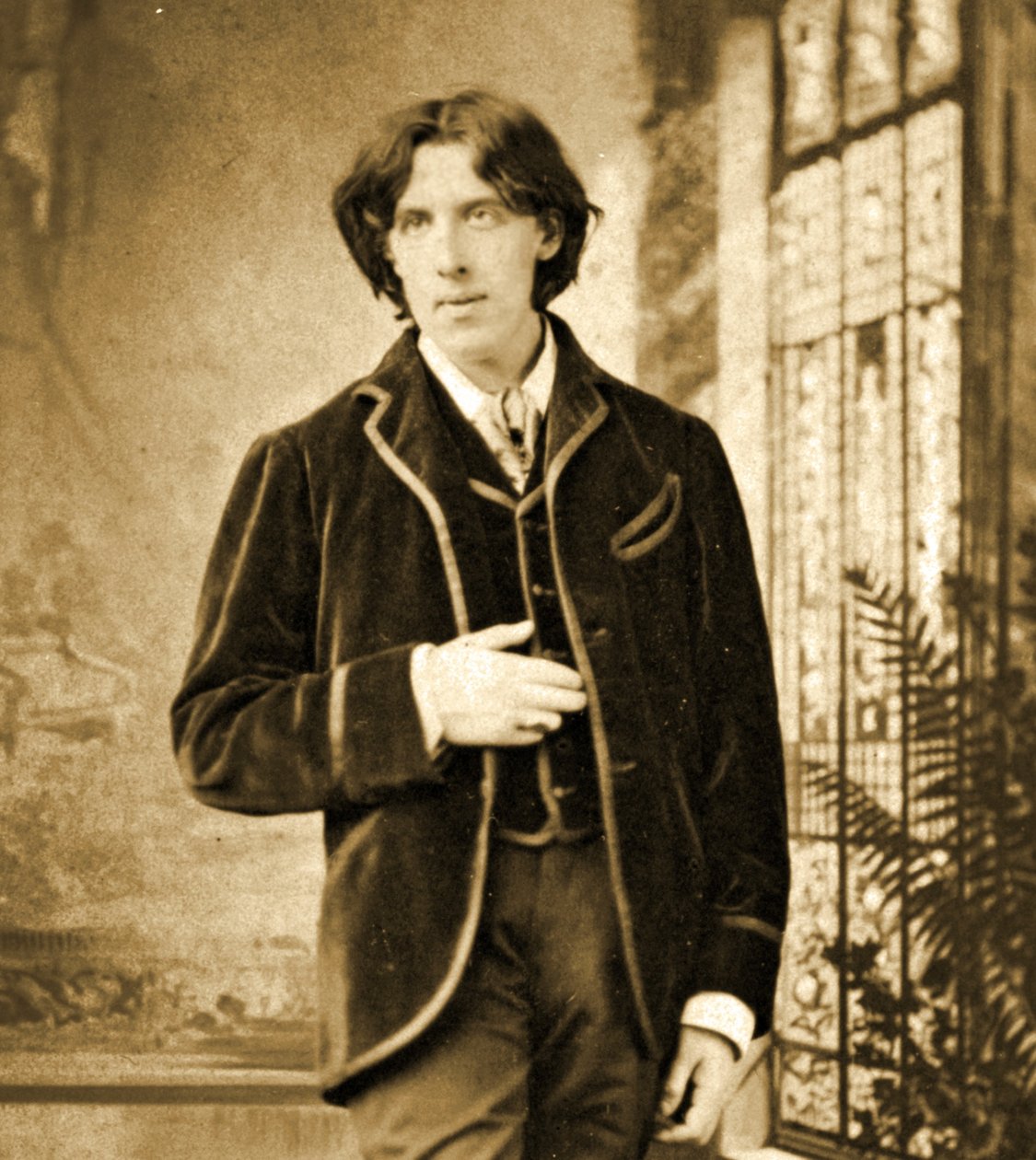 Porträtt av Oscar Wilde c. 1882 av Napoleon Sarony