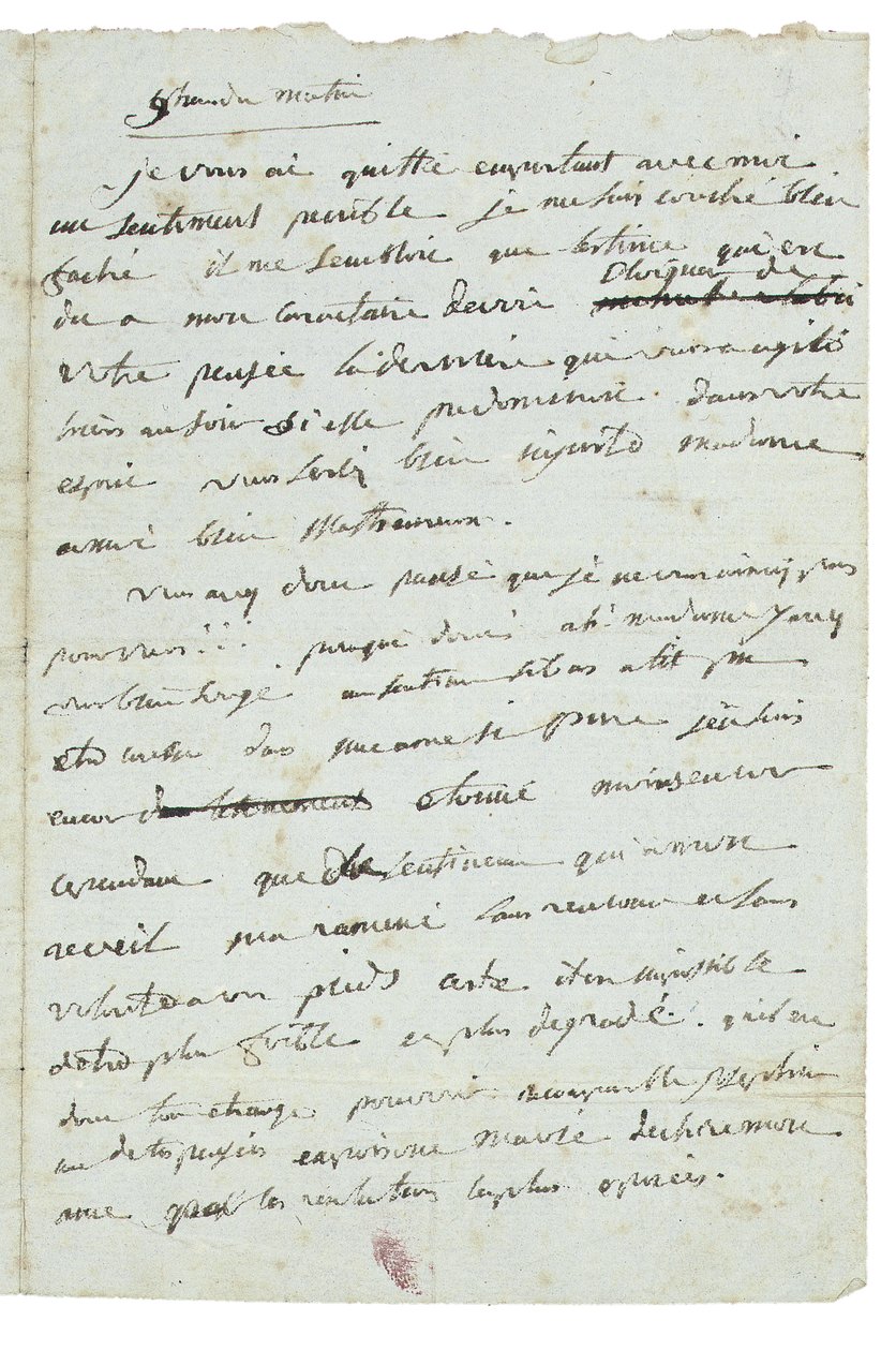 Brev till Josephine de Beauharnais av Napoleon Bonaparte