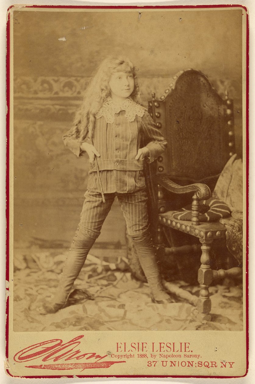 Elsie Leslie [als] Kleiner Lord Fauntleroy av Napoleon Sarony