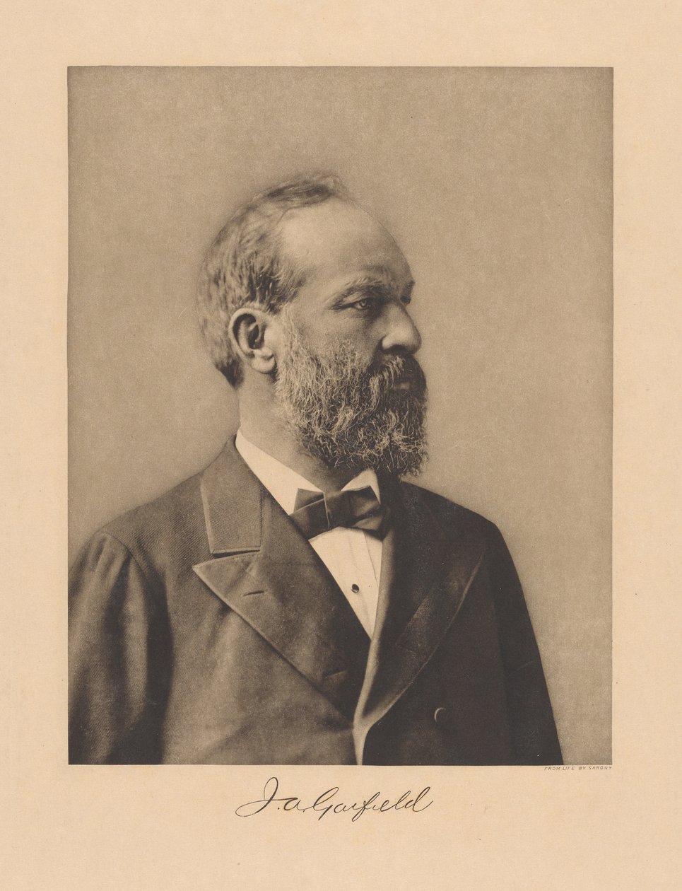 James Garfield av Napoleon Sarony