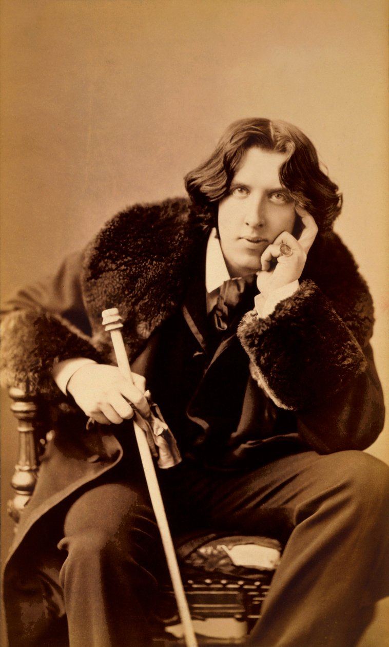 Oscar WiLde, irländsk författare, kvickhet och dramatiker, 1882 av Napoleon Sarony