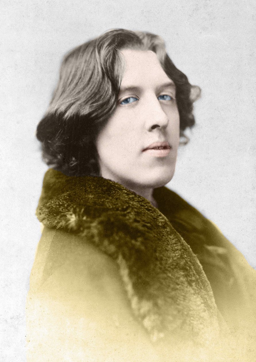 porträtt av Oscar Wilde (1854 - 1900) omkring 1882 av Napoleon Sarony (1821 - 1896). av Napoleon Sarony